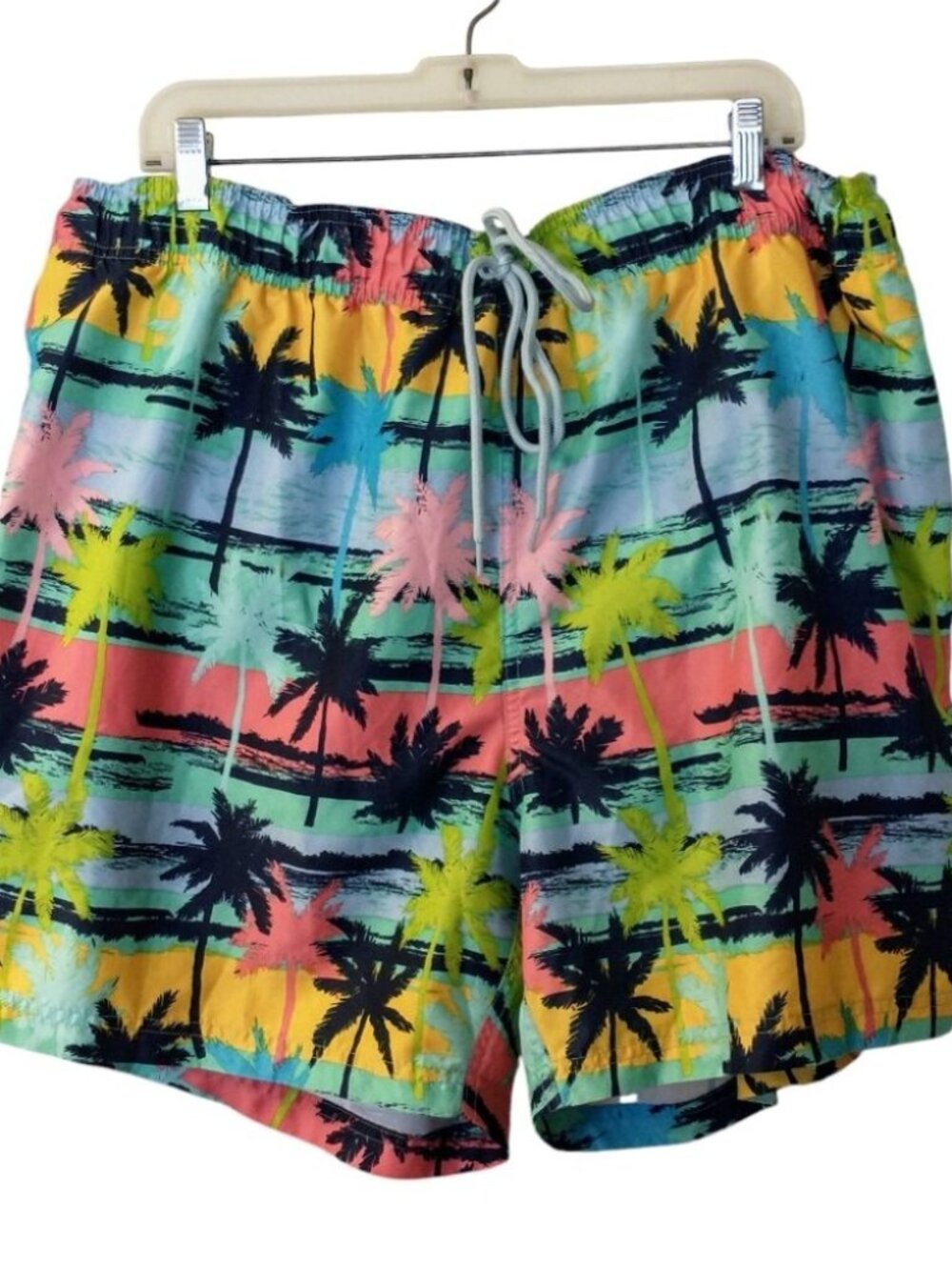 Men's George Colorful Palm Tree Swimming Trunks Size 3XL